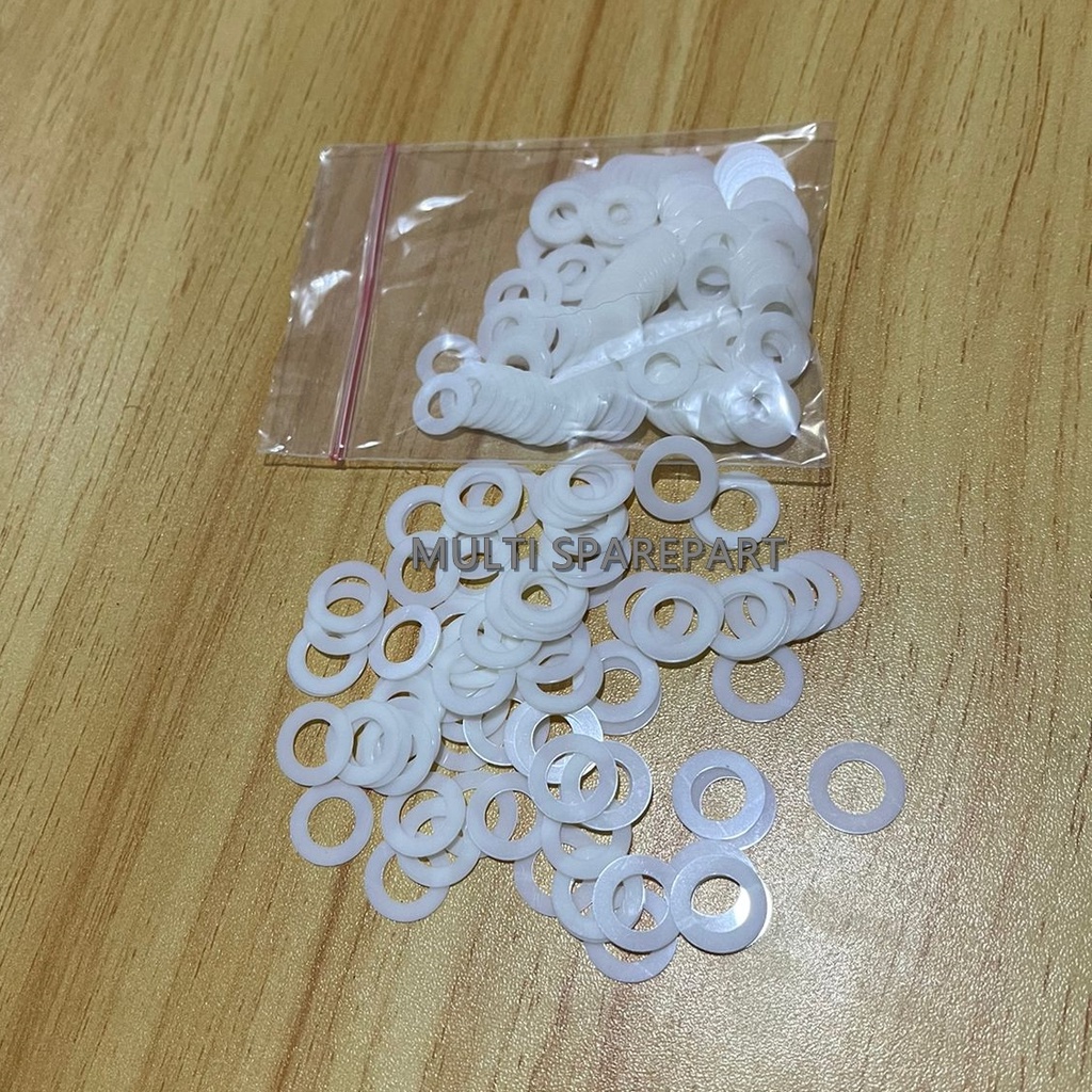 Ring As kipas angin 8 MM Putih PET Ring Fiber Blender 20 pcs