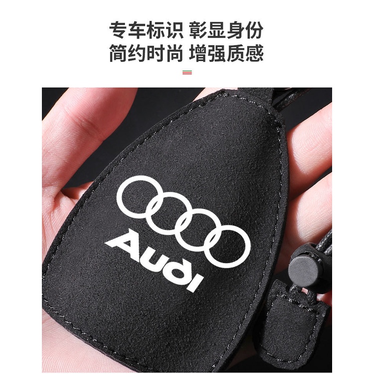 Case Kunci Mobil Bahan Kulit Suede Asli Untuk Audi A1 A3 Q3 A4 Q5 Q7 A5