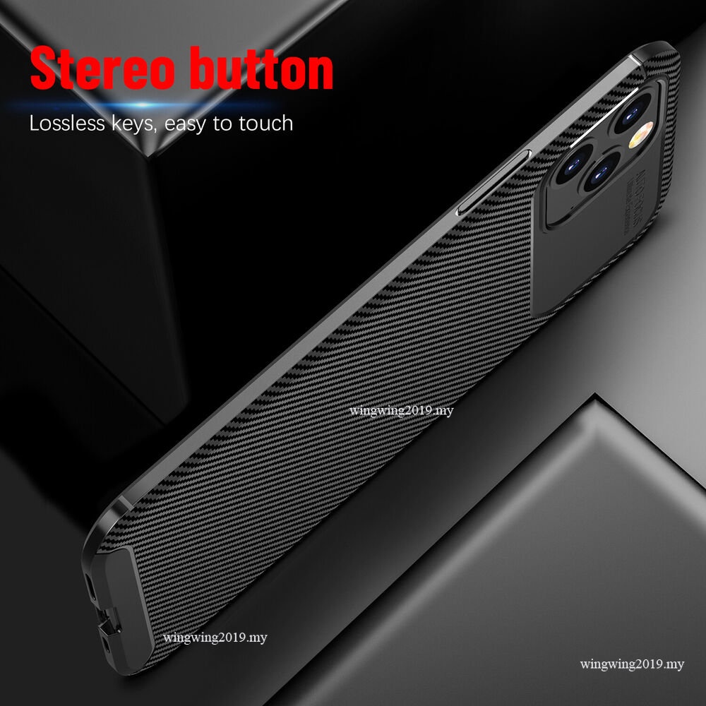 Case Bahan Silikon Carbon Fiber Untuk iPhone 14 / 13 Pro Max 11 mini 12 / XS / XR / 8 / SE 6 7 8 Plus