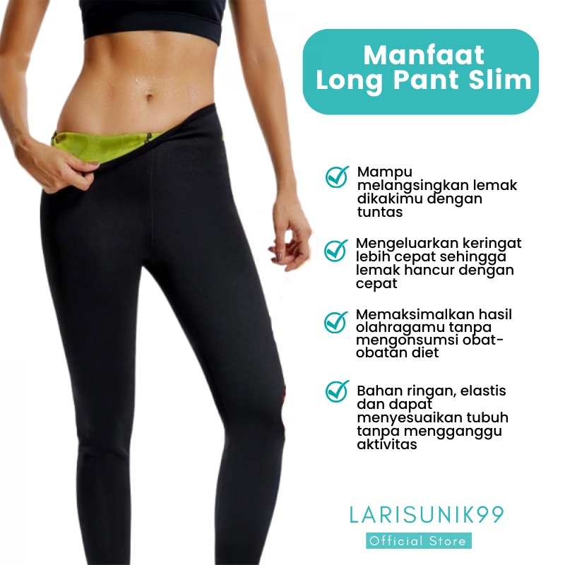 Celana Pelangsing Long Pant Hot Shaper Model Panjang Celana Pembakar Lemak Pakaian Olahraga