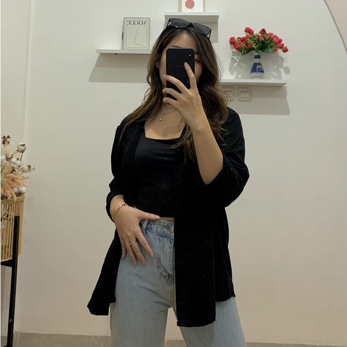 Blazer Qorin / Outer wanita polos / Blazer wanita fahsion