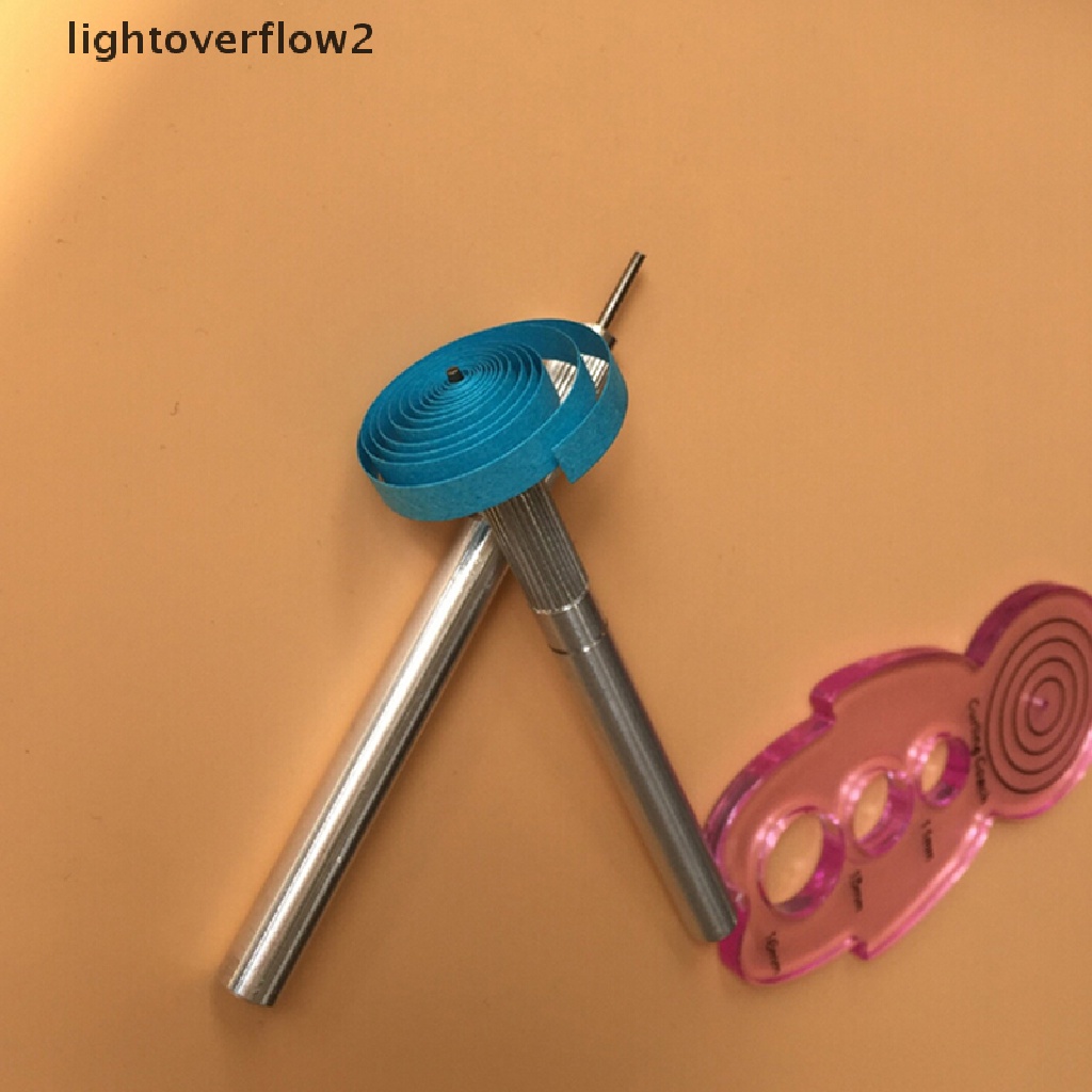 (lightoverflow2) Pen Penggulung Kertas Quilling Bahan Metal (ID)