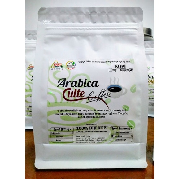 

Kopi Arabika Sadagiri Arabica Culte Coffee 200g