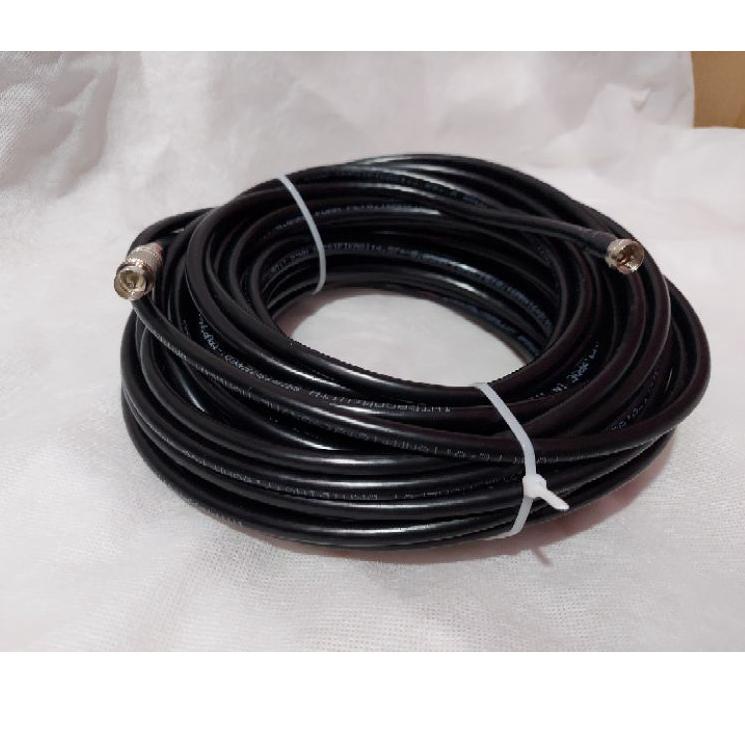 ️✔️✔️ KABEL ANTENA 30m (30 Meter) +KONEKTOR +JACK COAXIAL CABLE TV CCTV Parabola digital 75 OHM KUAL