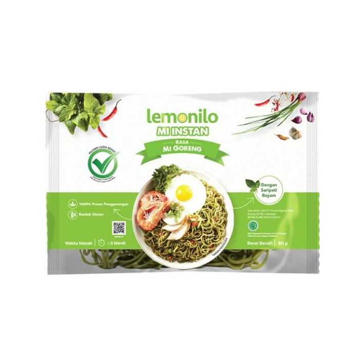 

NEW Lemonilo Mie Goreng Instan - Mie Instan Sehat Organik Rasa Mie Goreng