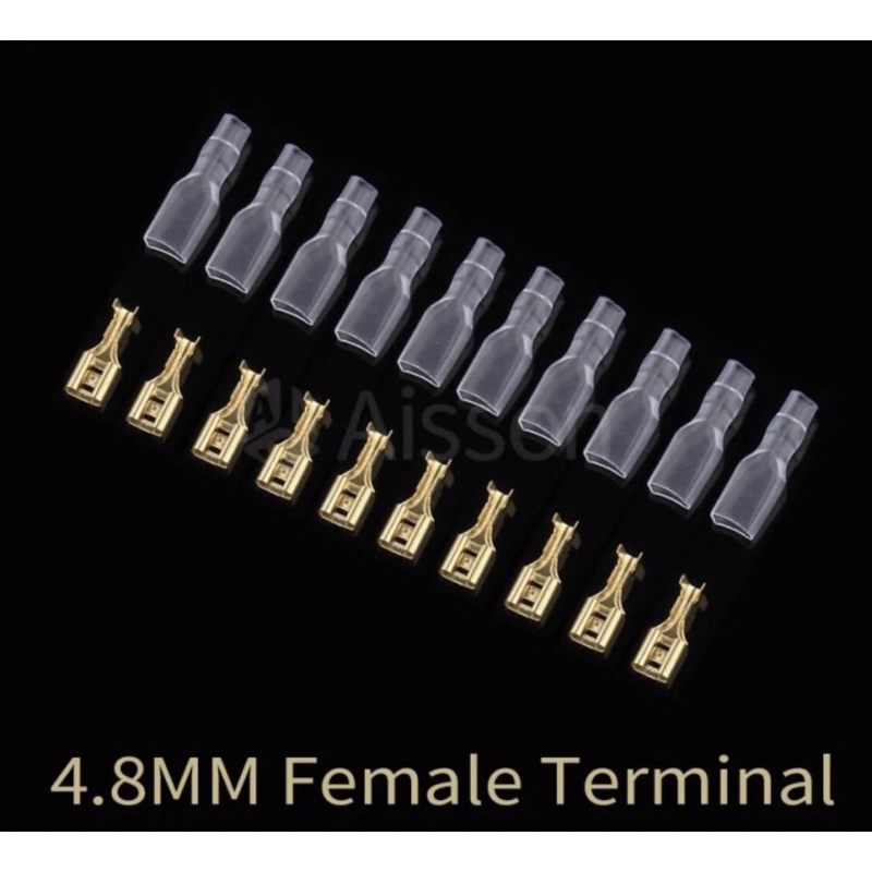 Skun Female Transparan Konektor Terminal Insulator Gepeng Kondom