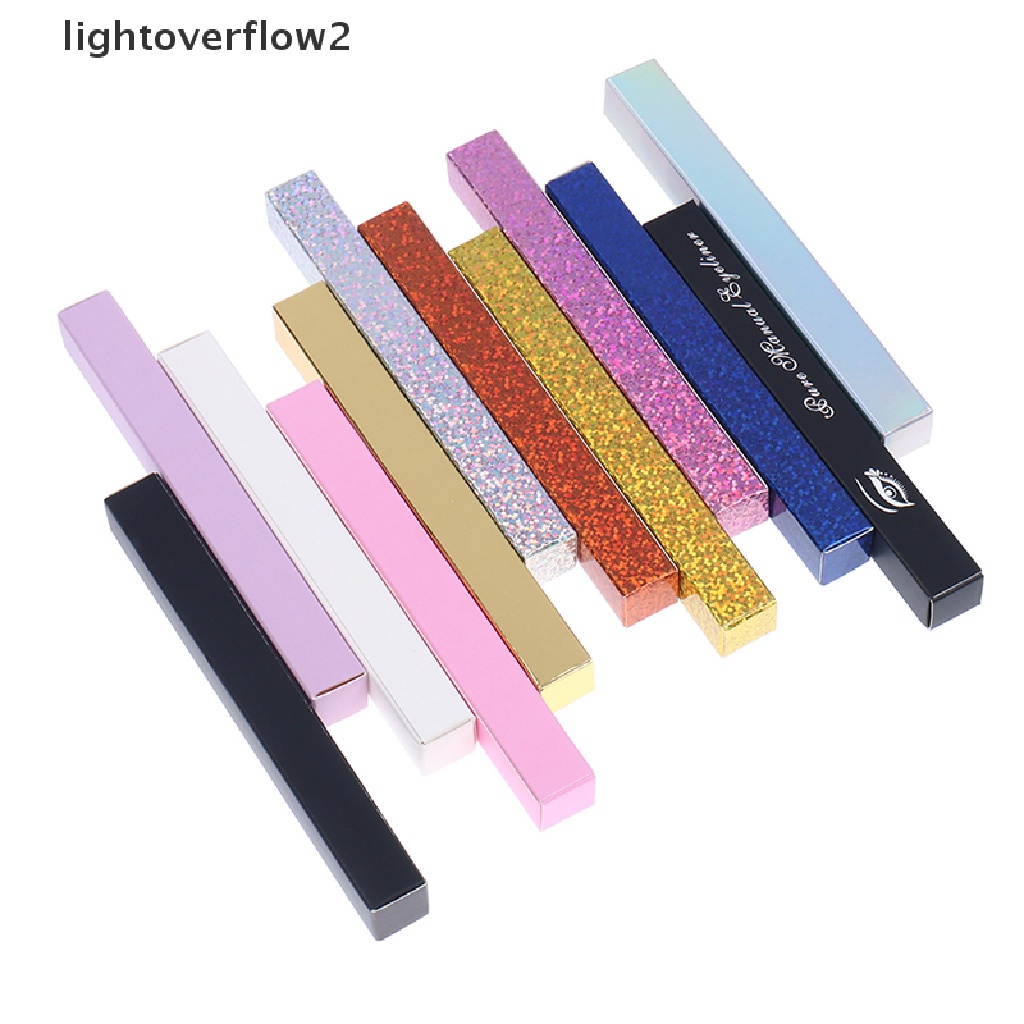 (lightoverflow2) 10pcs / Set Kotak Kemasan Eyeliner / Kosmetik / Makeup Handmade Berkilau