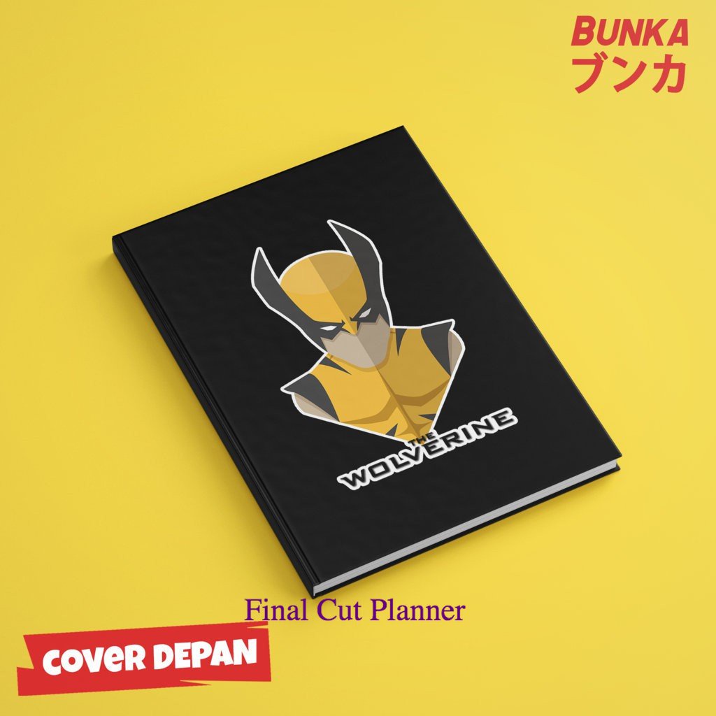 

Notebook Marvel Character Design Woverine Hardcover A5 Buku Tulis Catatan Note Agenda Planner Jurnal .