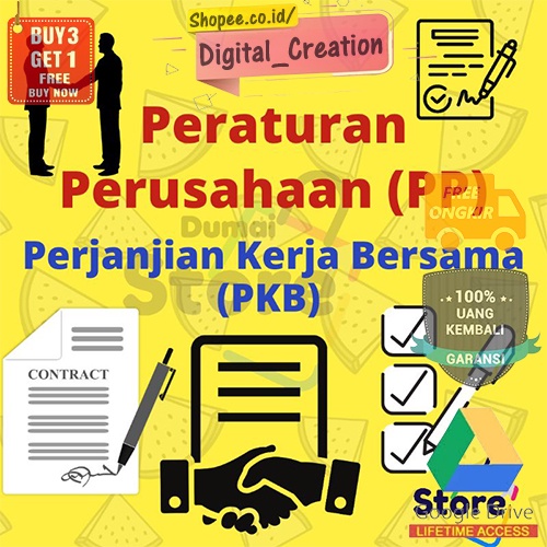 SOP Perusahaan Lengkap - Peraturan Perusahaan (PP) | Perjanjian Kerja Bersama (PKB) | Panduan Template SOP