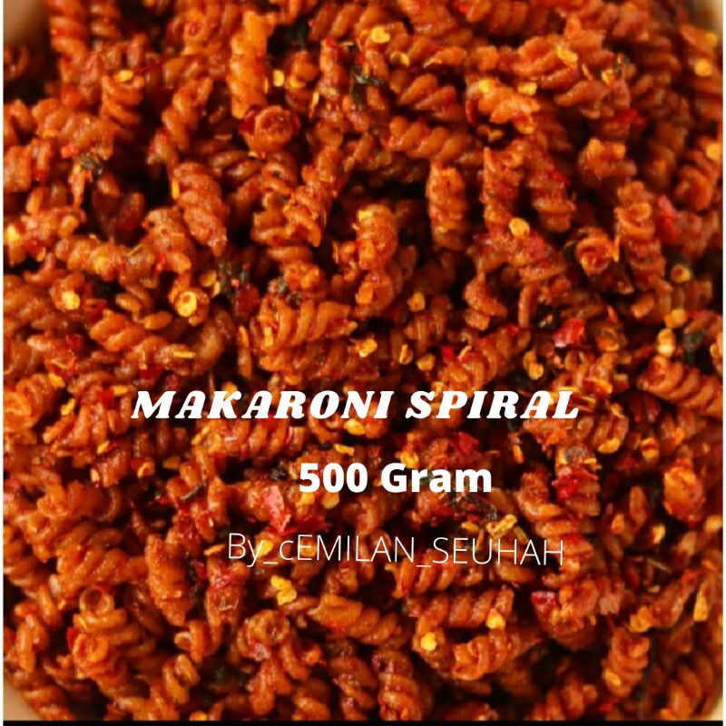 Makaroni spiral Pedas Daun Jeruk Isi 500 gram