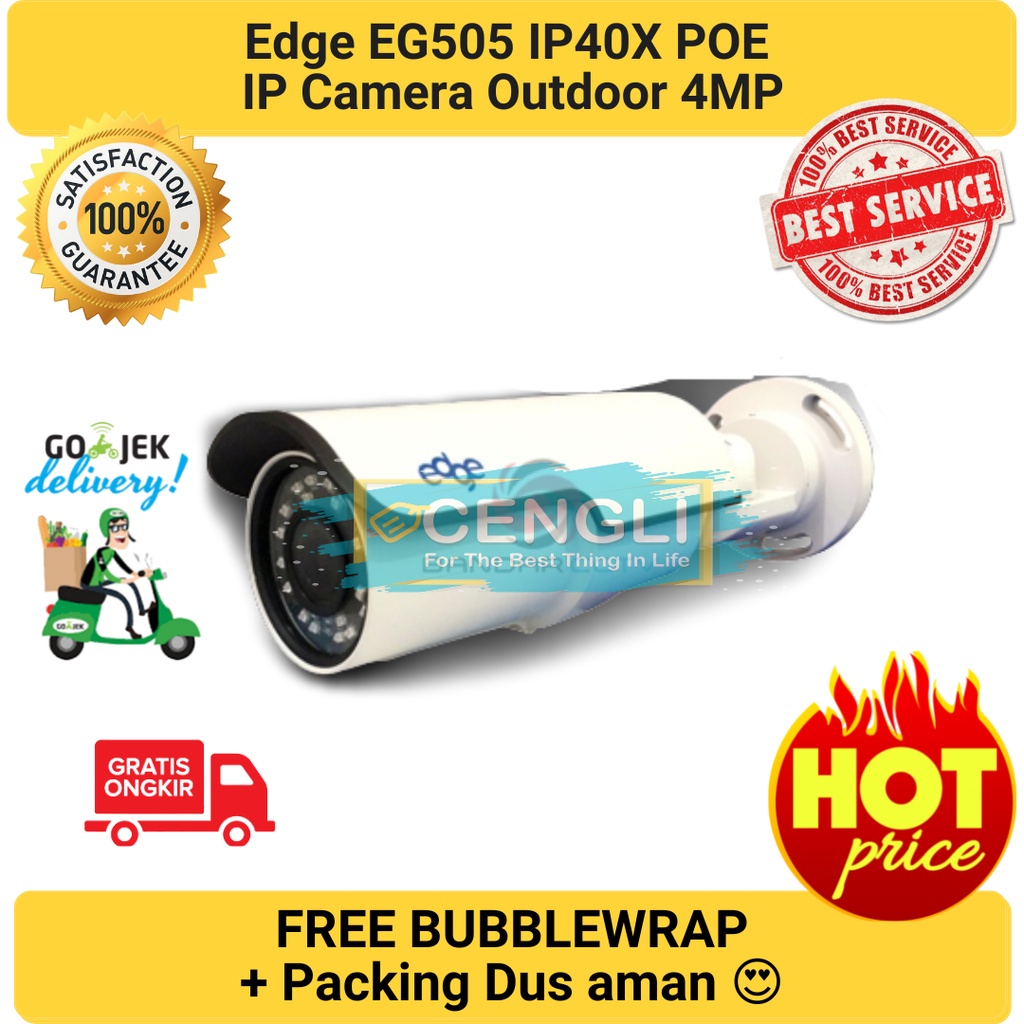 IP CAMERA EDGE EG505 IP40X POE IP CAMERA OUTDOOR 4MEGAPIXEL