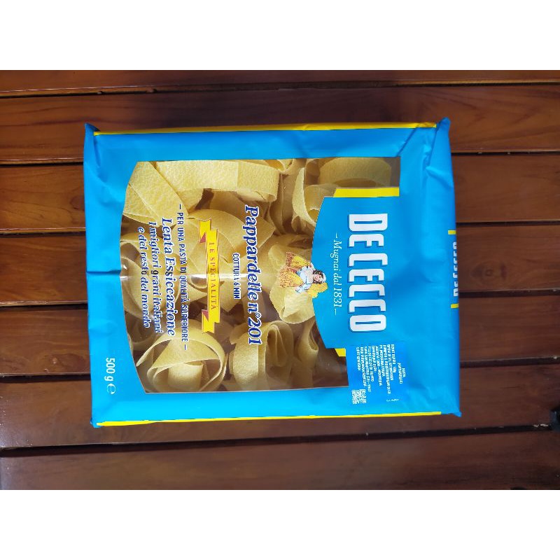 

dececco pappardelle parpadelle pasta 500gr size jumbo