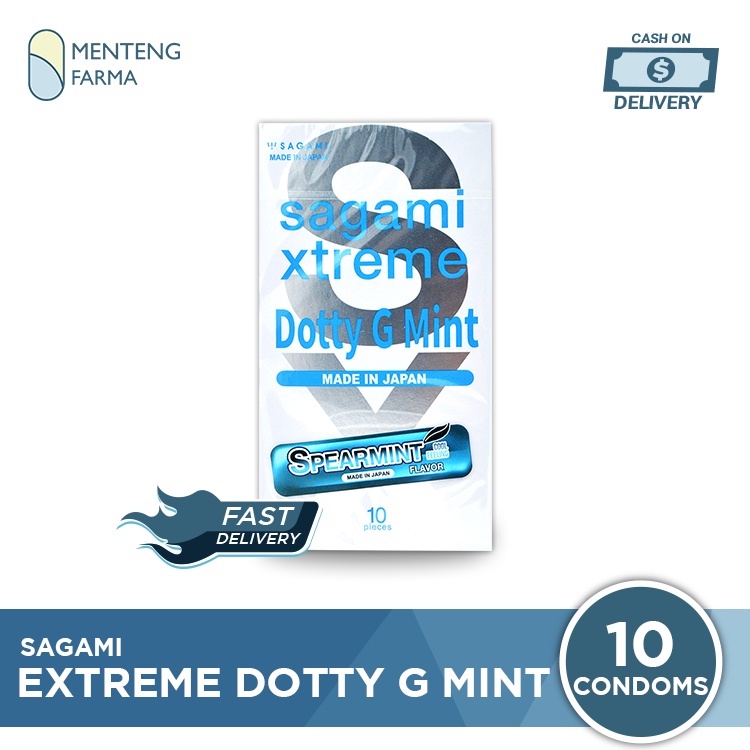 Kondom Sagami Xtreme Dotty G Mint Isi 10 - Aroma Spearmint Flavor