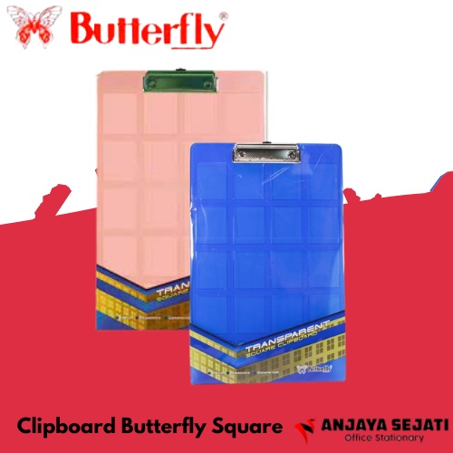 

Clipboard Butterfly Square | Papan Dada / Papan Jalan | Satuan