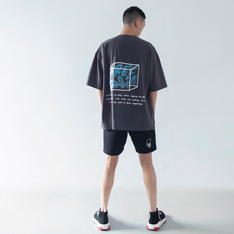 FAITH FADE DYSTOPIA - Trapped Oversized Tee (Grey)