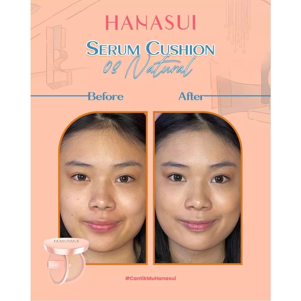 [ SKINHOUSEID ] HANASUI SERUM CUSHION | Foundation | Flawless | Natural Dewy Finish | Perfect Coverage