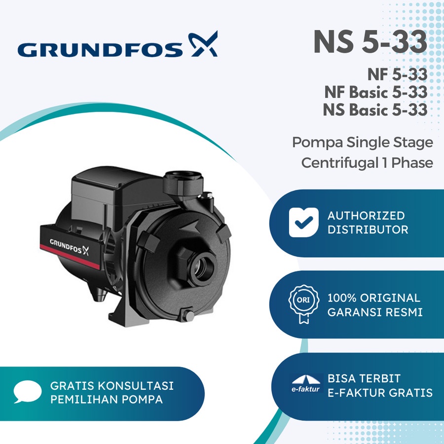 SINGLE STAGE CENTRIFUGAL GRUNDFOS NS 5-33