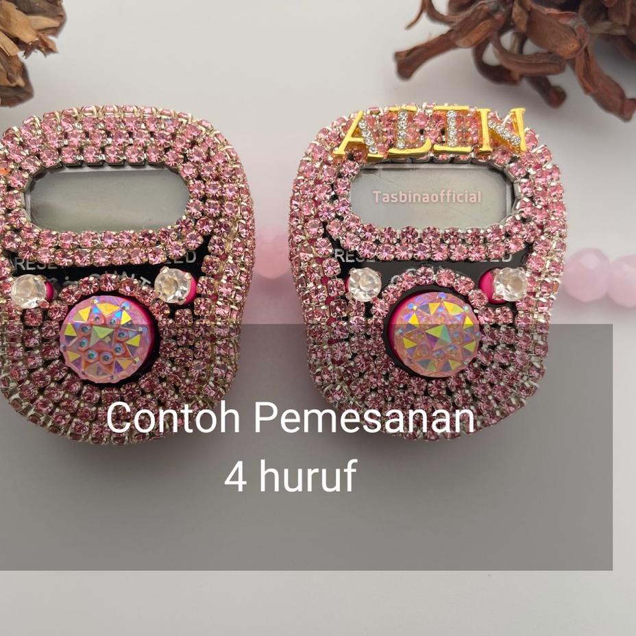 Tasbih digital Premium swarovski Led custom nama