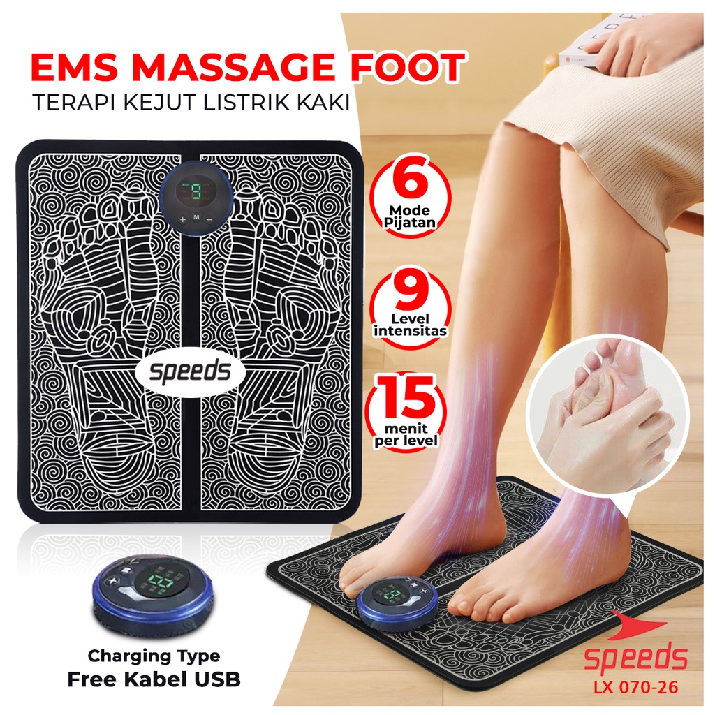 Jual SPEEDS EMS Foot Massage Mat Pijat Kaki EMS Pad Mat Japan Original