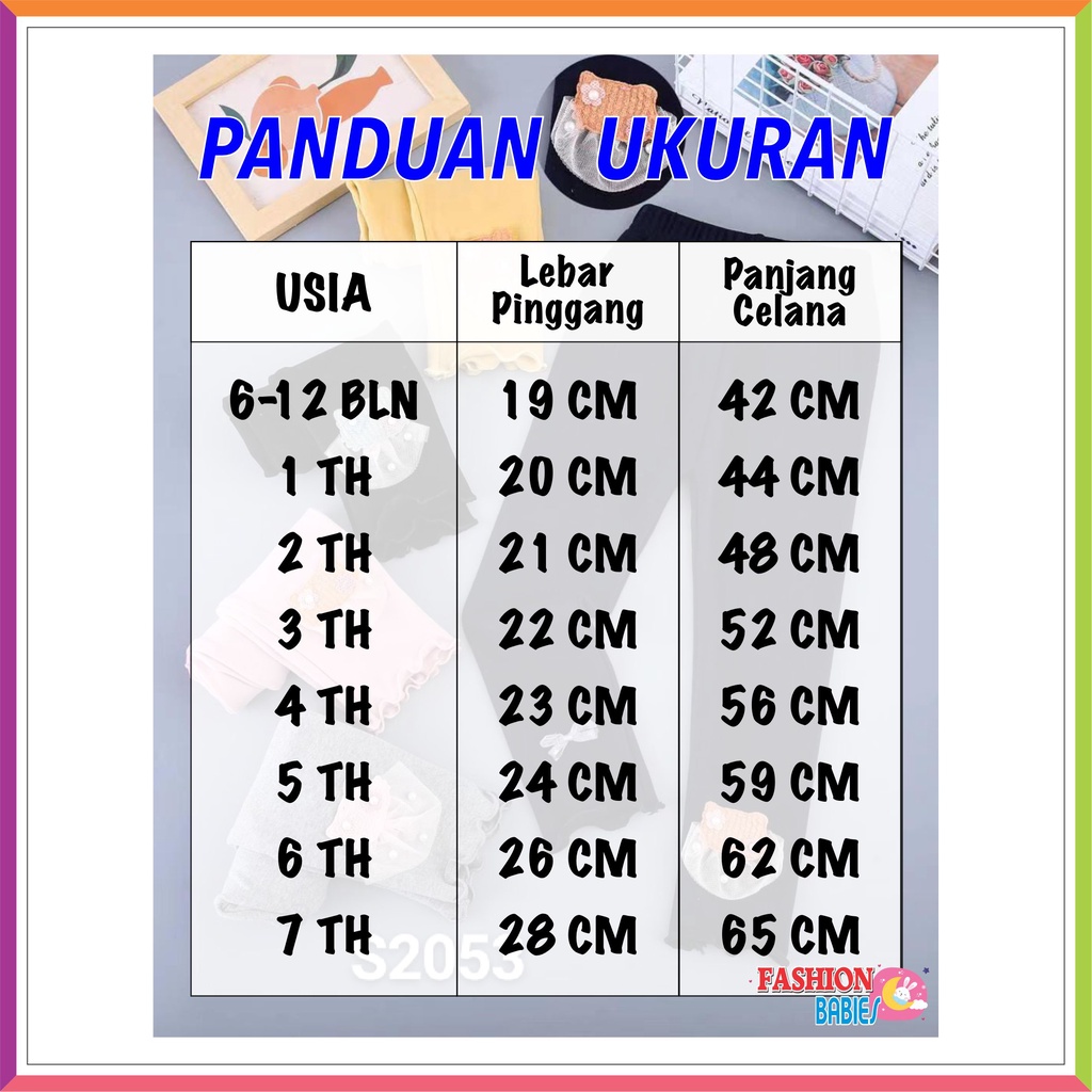 LEGGING ANAK 1-5 TH IMPORT WARNA ❤ Fashionbabies ❤