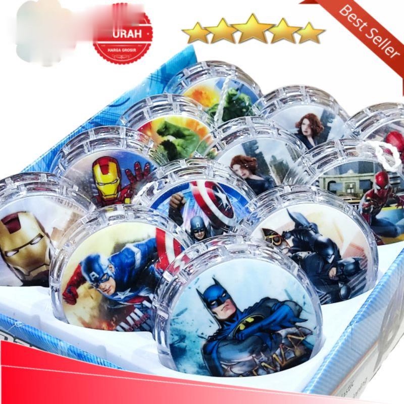 mainan anak super yoyo plus lampu led warna warni karakter motif cars dan dinosaurus keren