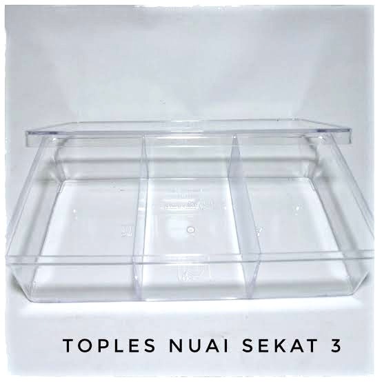 

Toples Topless NUAI SEKAT 3 Persegi Panjang SN 738 -+ 850 ml 1 lusin