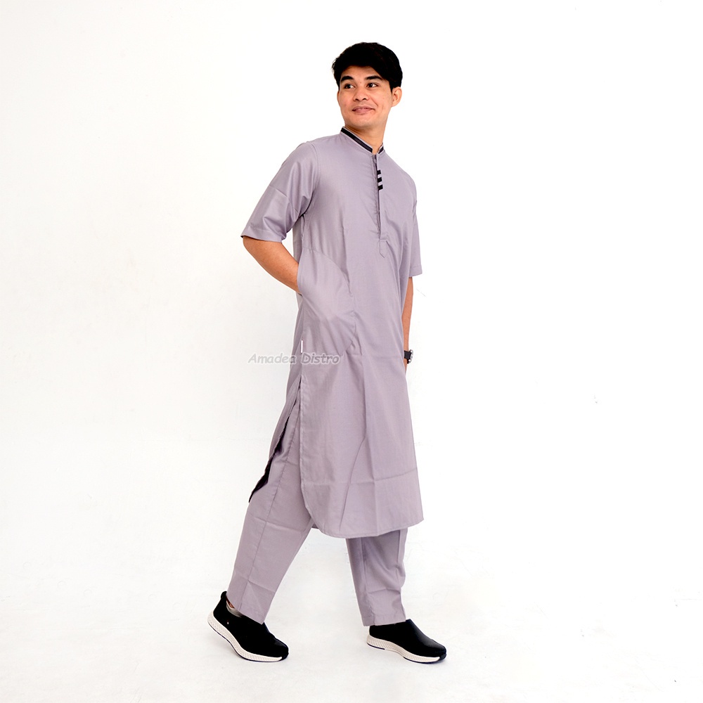 RECOMMENDED SETELAN BAJU KOKO PRIA JUMBO JUBAH GAMIS PRIA TURKI REMAJA ARCHI PAPA