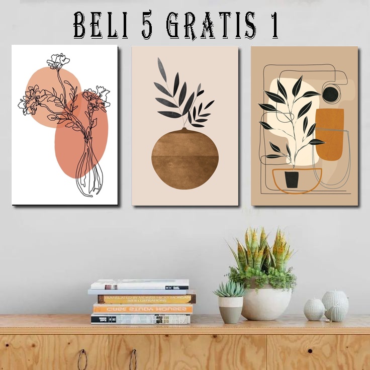 Jual Hiasan Dinding Tropical Ukuran 29X20 | Hiasan Dinding Abstrak