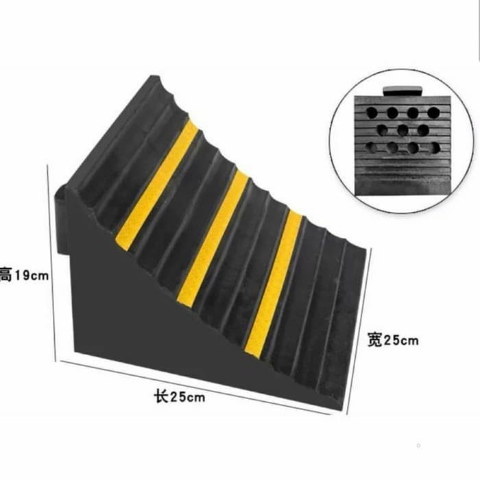 Ganjalan Ban Whell Chock Segitiga Besar/Whell Chock Besar /penahan ban