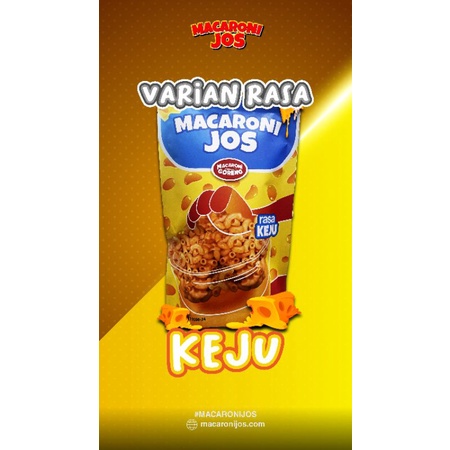 

Rasa Baru Makaroni Goreng Joss Rasa Keju. Ukuran Jumbo 100gram