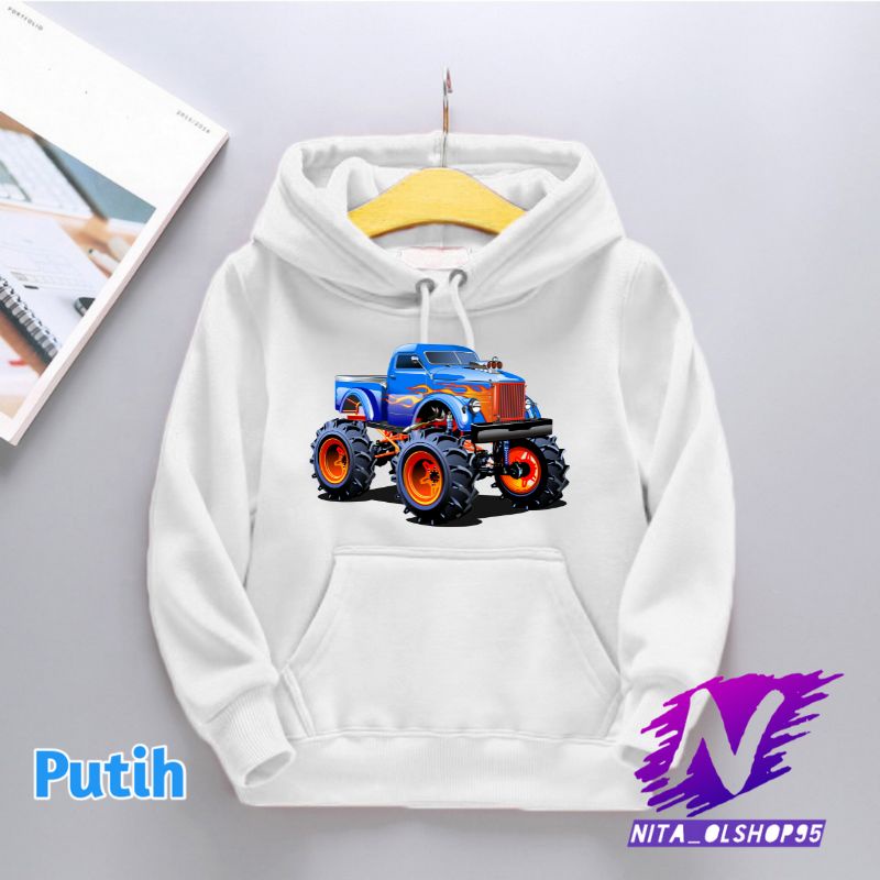 hoodie anak mobil monster