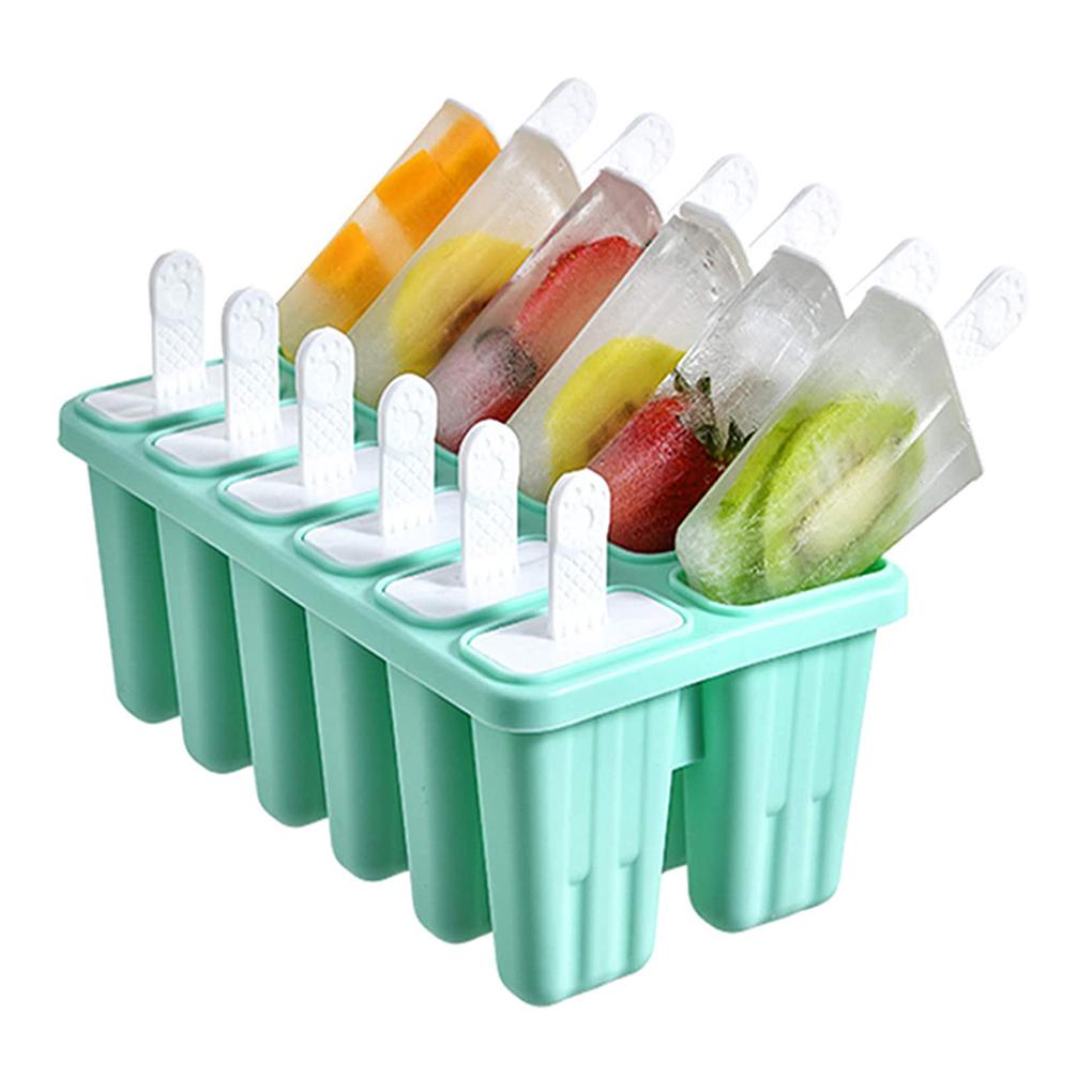 Cetakan 12sel Cetakan Frozen Cetakan Icy Tiang Jelly Block Maker Ice Cream Popsicle