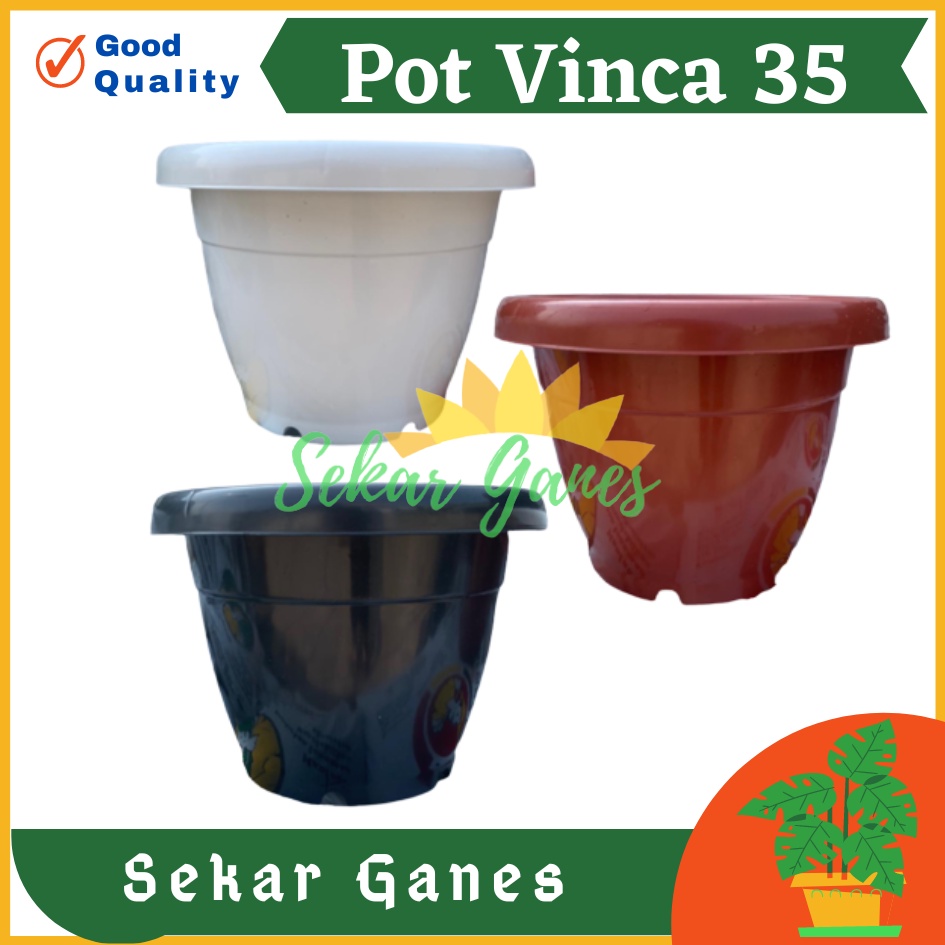 TERMURAH PROMO Pot Gentong VINCA 35 Putih Hitam Coklat Pot Tanaman Plastik Bunga Jumbo Besar Murah Grosir 40 cm Pot Tulip 45 20 30 Galaxy 25 40-Pot Bunga Putih 35 Strawberry | Pot Tanaman Plastik Besar