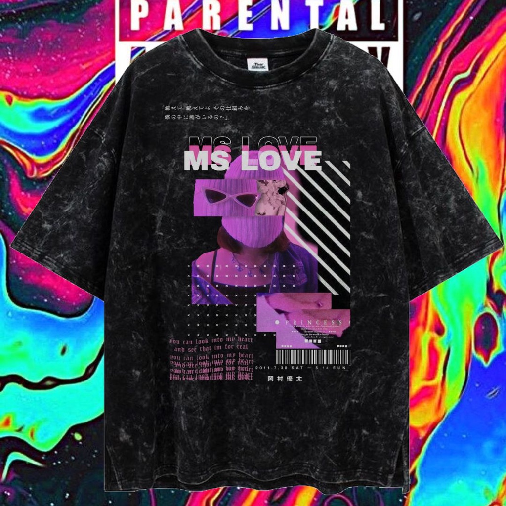 LASTHOPE 'FUTURISTIK' OVERSIZE WASHING TSHIRT / KAOS ATASAN TSHIRT TEE WASHING ACID WASHED STONEWASH