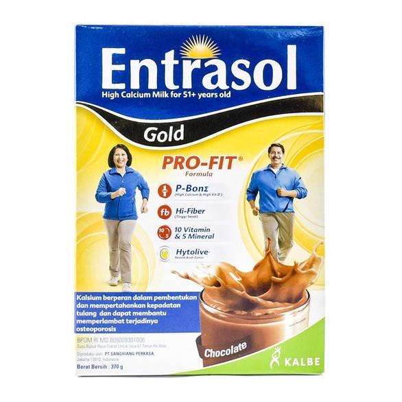 

[ COD ] Entrasol Gold Hight Calcium Milk Rasa Coklat 370gr