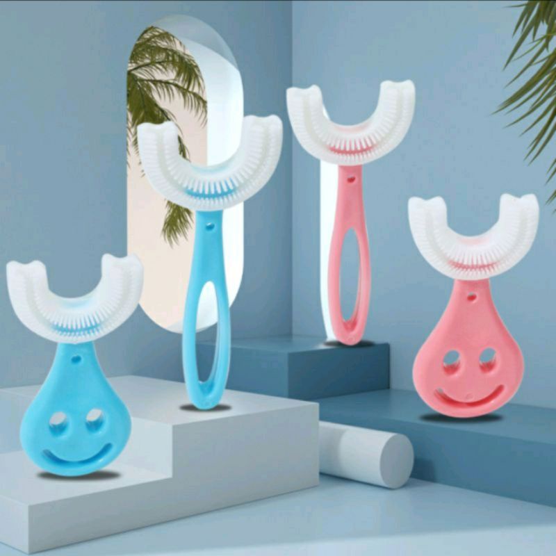 SIKAT GIGI ANAK BENTUK U / SIKAT GIGI ANAK SILIKON BPA FREE / SIKAT GIGI BABY / SIKAT GIGI BAYI / TRAINING TOOTHBRUSH SILICONE