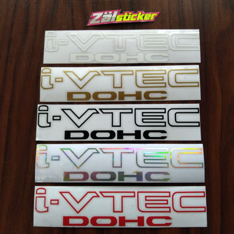 STICKER  I-VTEC DOHC STICKER CUTTING