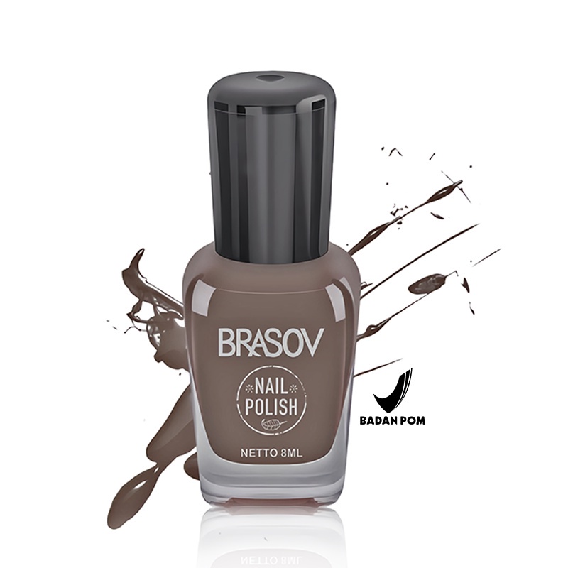 Kutek Brasov Nude No 90 Halal Murah 8ml | Cat Kuku Nail Polish 8ml BPOM