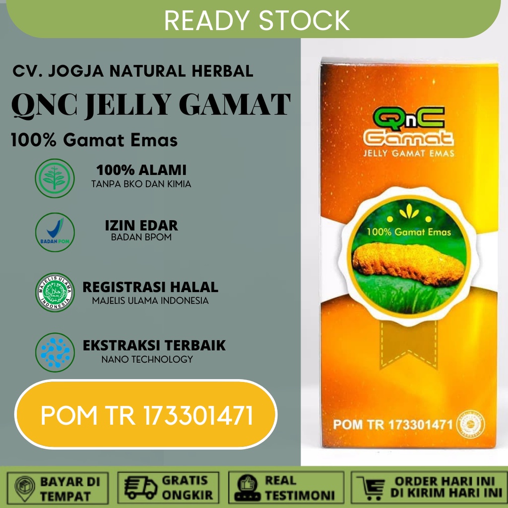 Qnc Jelly Gamat Emas Asli Obat Herbal Untuk Berbagai Jenis Penyakit Diabetes Stroke Hepatitis Darah 