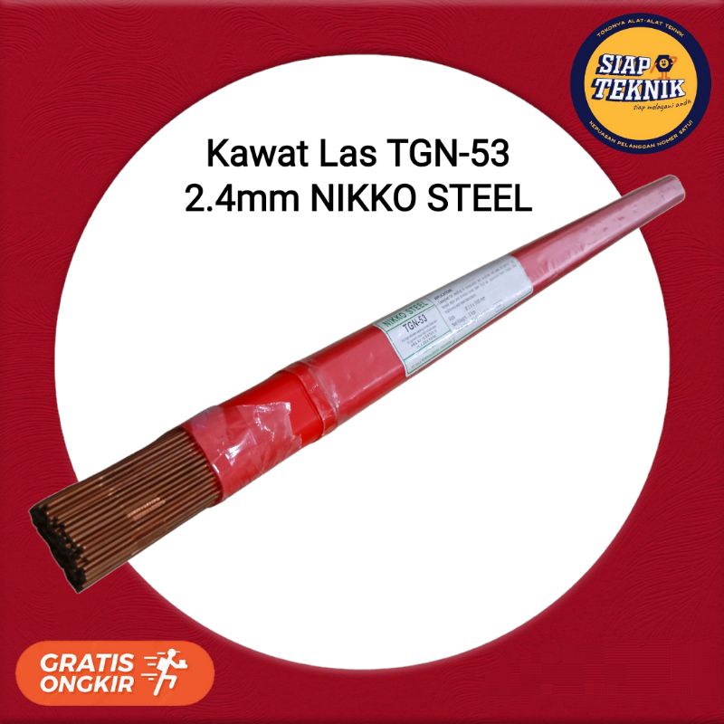 Kawat Las TGN 53 2.4mm NIKKO STEEL Kawat Las TGN-53 2.4mm PER KG