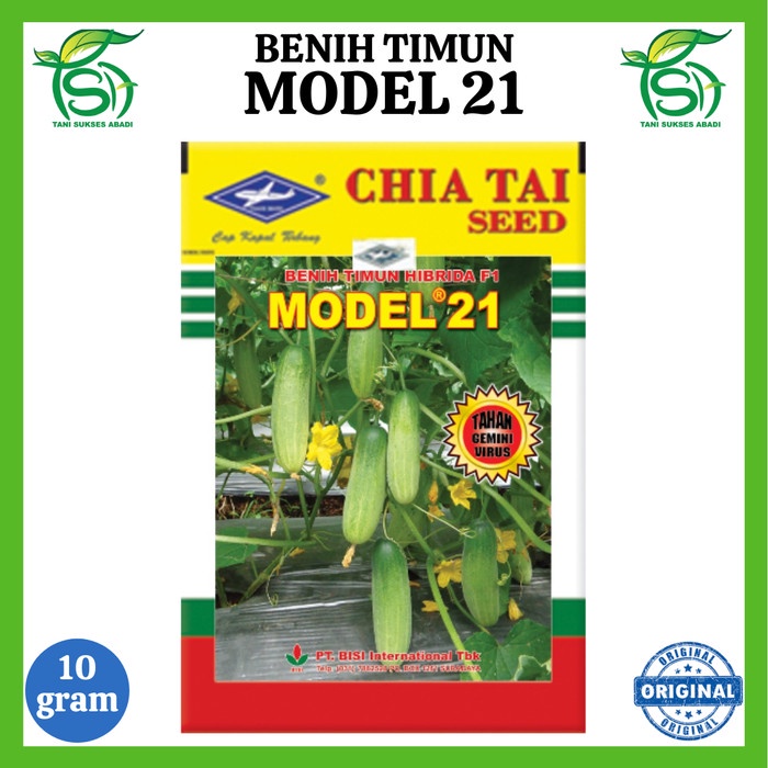 Benih Timun MODEL 21 F1 (10 Gram) - Bibit Lalap Cap Kapal Terbang