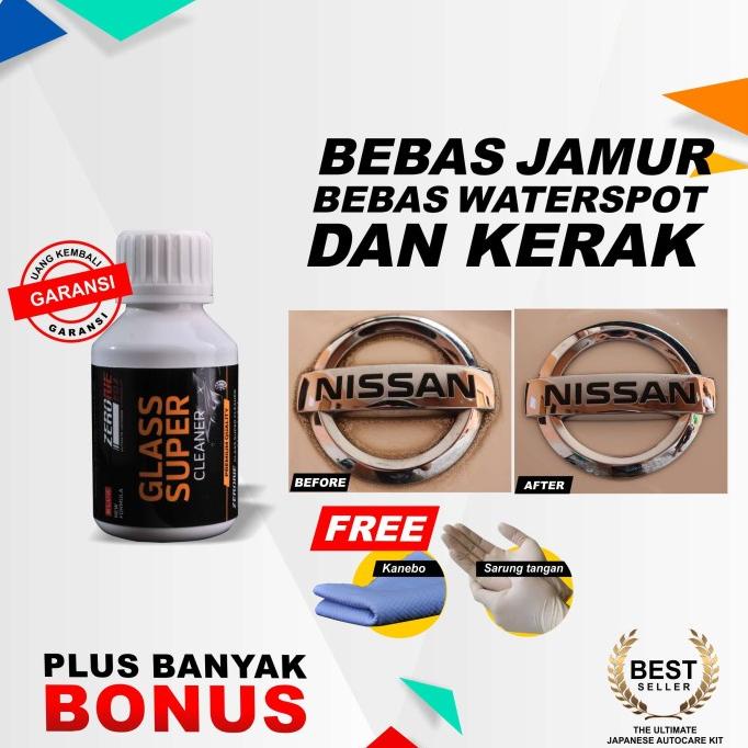 Pembersih Jamur Kaca Dan Kerak Mobil Zerone Glass Super Cleaner 100Ml