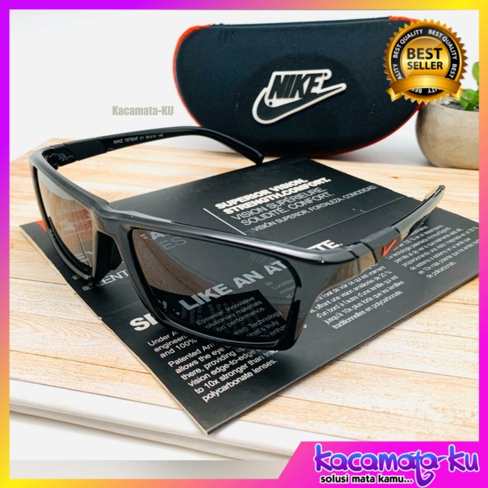 kacamata hitam Sporty Pria Nike 7878 Polarized UV Protection - Kacamata + Box