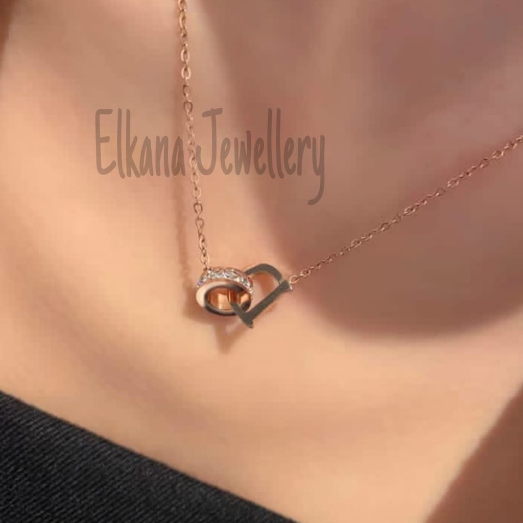 KALUNG TITANIUM D ZICRON Perhiasan super berkelas korea anti karat dan anti luntur