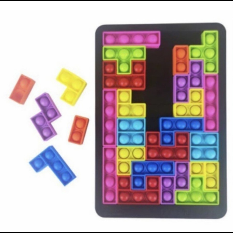 pop it tetris puzzle building block blok edukasi fidget toys squishy