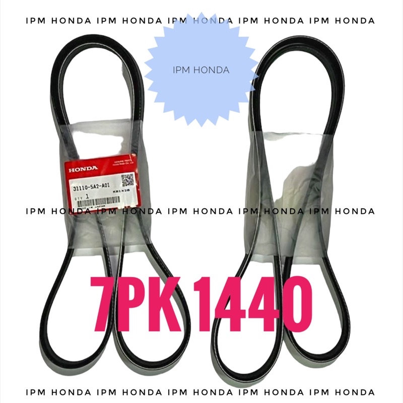 31110 5A2 A01 / 31110 5B0 Y01 7PK 1440 Fanbelt Fan Belt V Drive Belt Sabuk Tali Kipas Mesin Honda Accord CR2 2013 2014 2015 2016 2017 2018