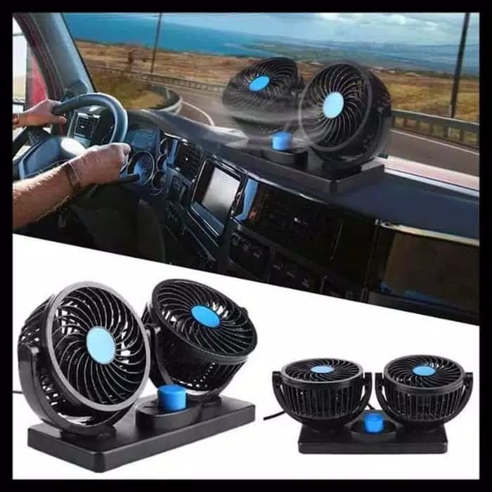 kipas angin dasboard mobil portable fan mini car saver 12 volt R5S8 sejuk ringan termurah high quali