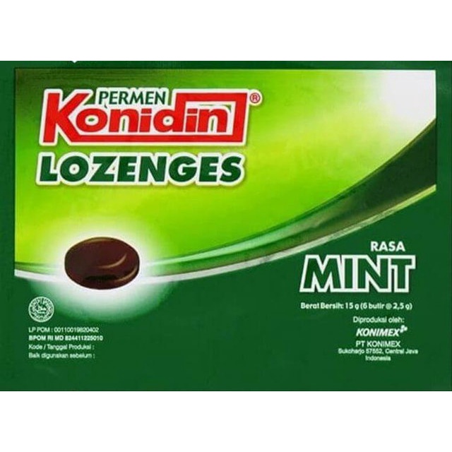 

permen konidin lozenges rasa mint