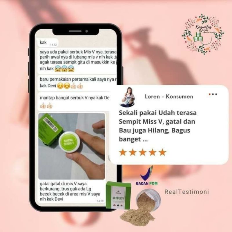 Serbuk Perawan Anti Pelakor 100% Asli Perawatan Dan Pembersih Miss V