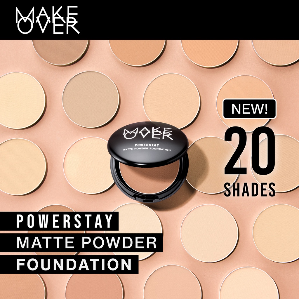 MAKE OVER Powerstay Matte Powder Foundation | Bedak Padat